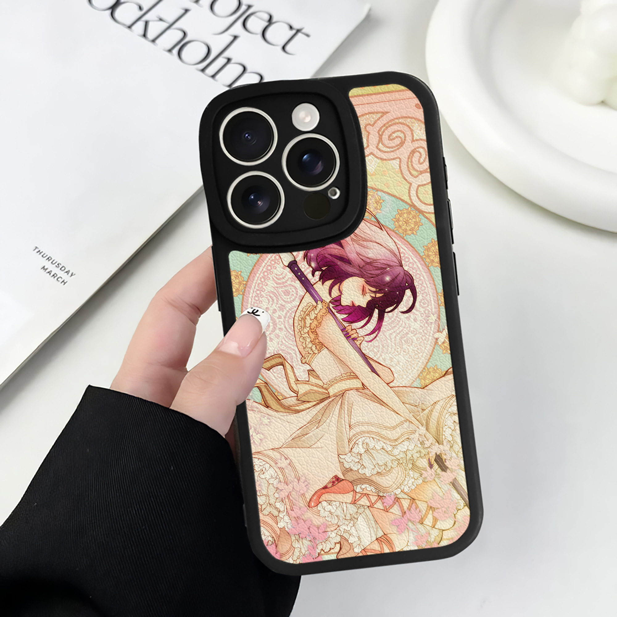 （画像用） 美少女戦士セーラームーン Sailor Moon 【iPhone 16シリーズ対応】シリコンスマホケース（レザー調） 材質：シリコン